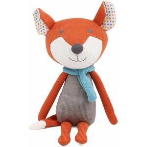 The Peanutshell Plush Fox Knit Toy Infant Nursery Decor Peanut Shell Whimsical